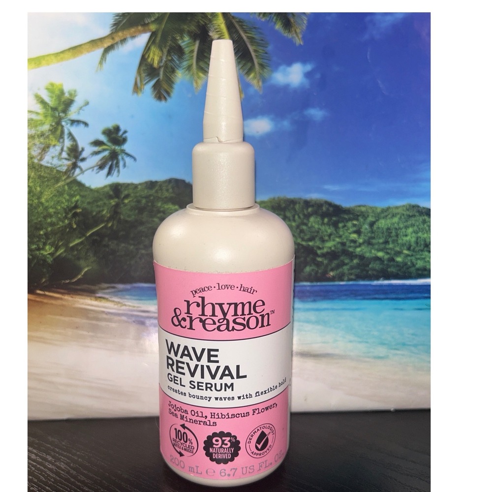 Rhyme & Reason Wave‎ Revival Gel Serum Wavy Hair Jojoba Hibiscus Sea Minerals
